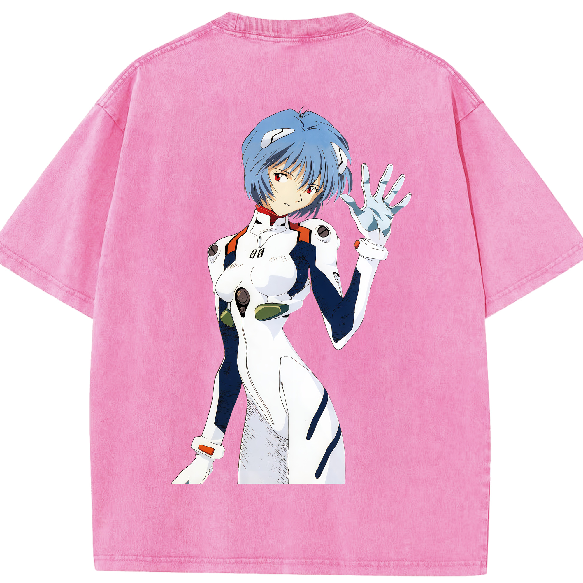 （画像用） EVA 新世紀エヴァンゲリオン 綿100% ヴィンテージ風 半袖Tシャツ（背面プリント）
